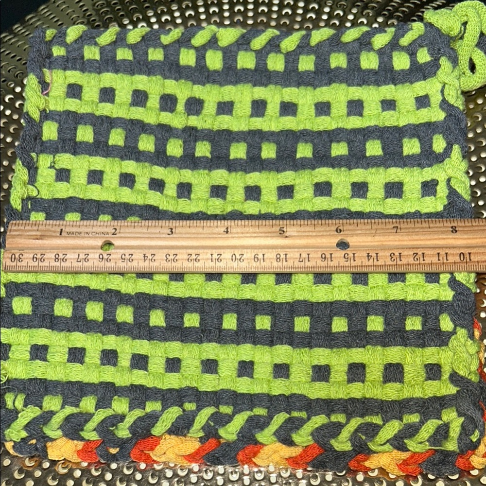 Colorful Woven Kitchen Pot Holders, hotmat - Picture 4 of 4